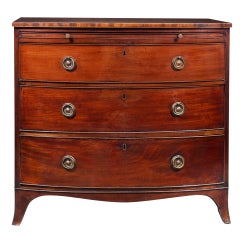 Antique Regency Mahogany Bowfront Chest of Drawers