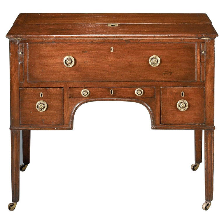 George III Mahogany Campaign Desk