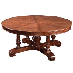 Antique Round Dining Table by Robert Jupe