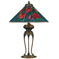 Antique Tiffany Studios Peony Table Lamp