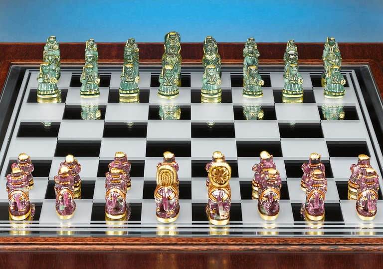 emerald chess set