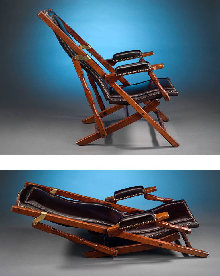 19th Century Pair of Military Campaign Chairs