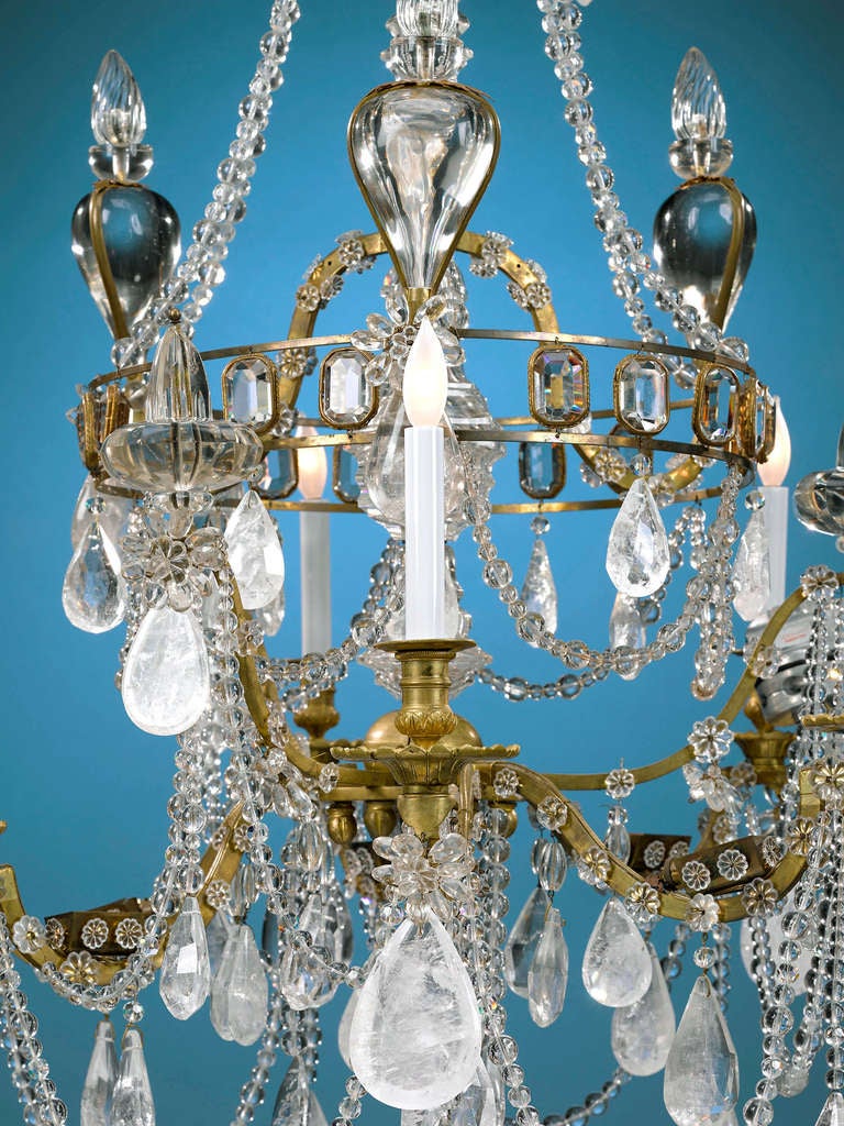 Other Rock Crystal Chandelier, 18th Century