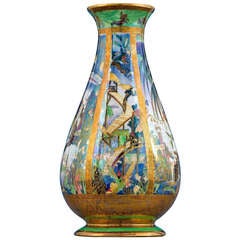 Vintage Pillar Fairyland Lustre Vase by Wedgwood