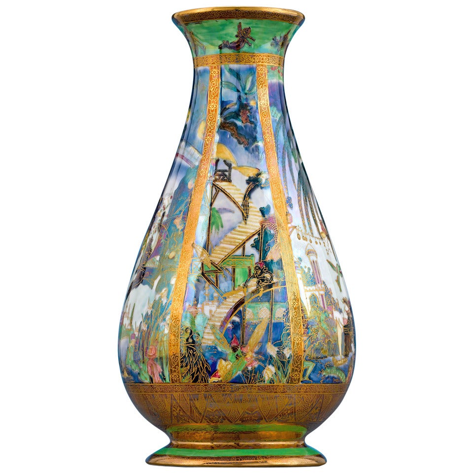 Pillar Fairyland Lustre Vase by Wedgwood