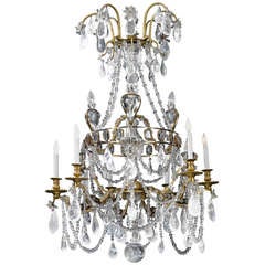 Rock Crystal Chandelier, 18th Century 2