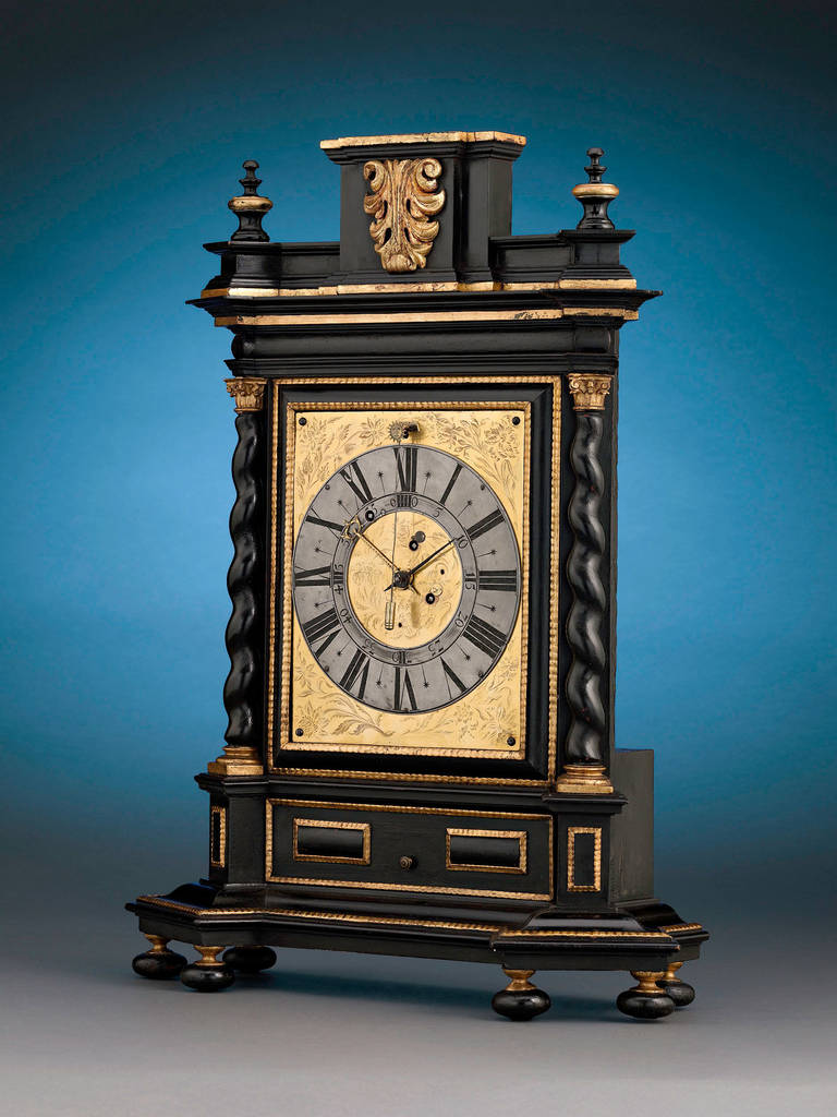 German Mantel Clock by Jacobus Mayr In Excellent Condition In New Orleans, LA