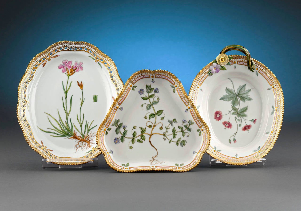 20th Century Flora Danica Porcelain Dinner Service