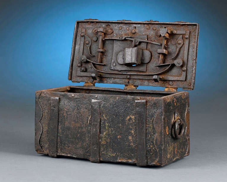 Continental Iron Strong Box In Excellent Condition In New Orleans, LA