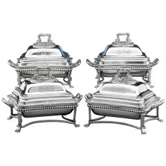 Silver Entree Dishes by Storr and Boulton