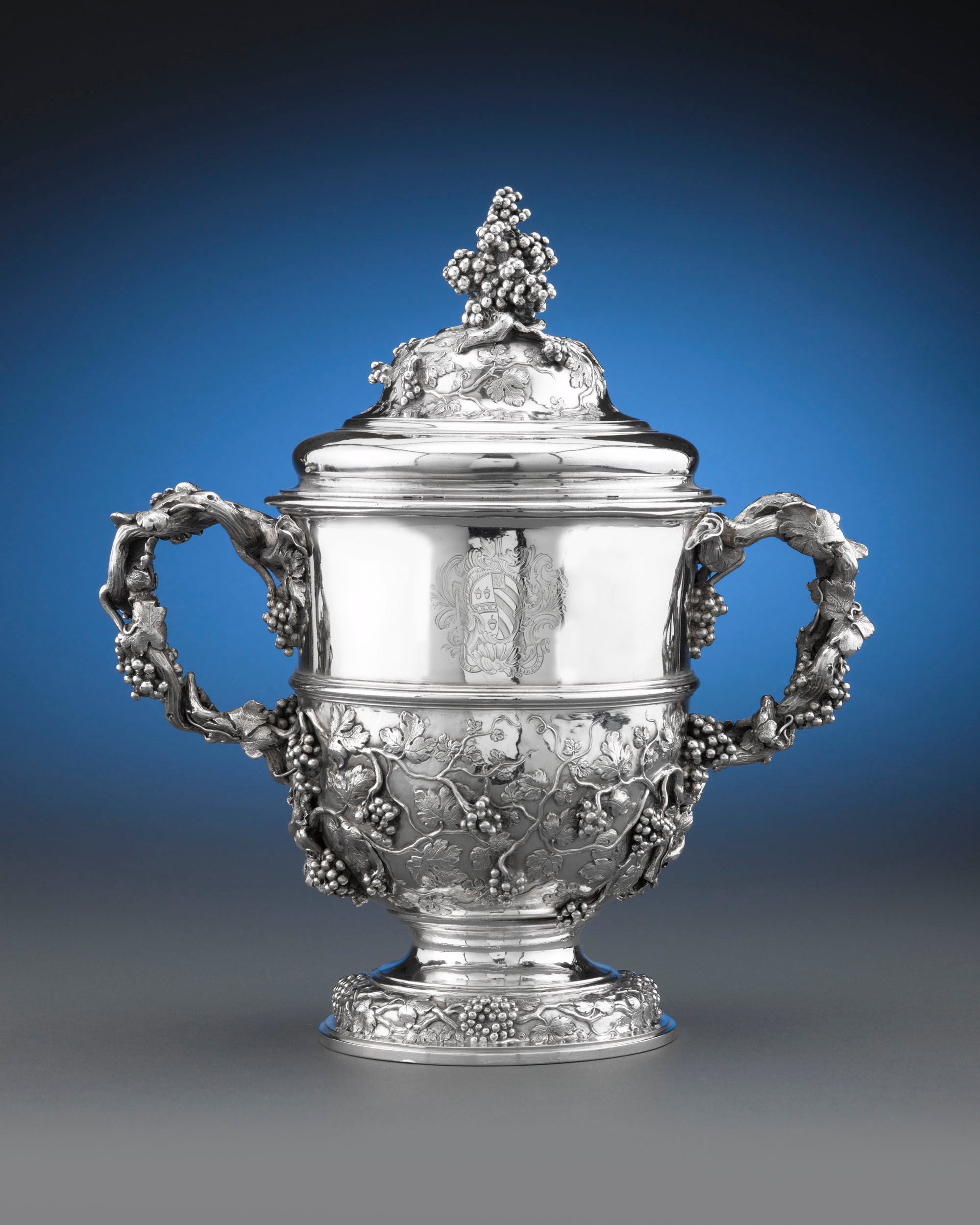 George II Silver Cup and Cover by Francis Nelme