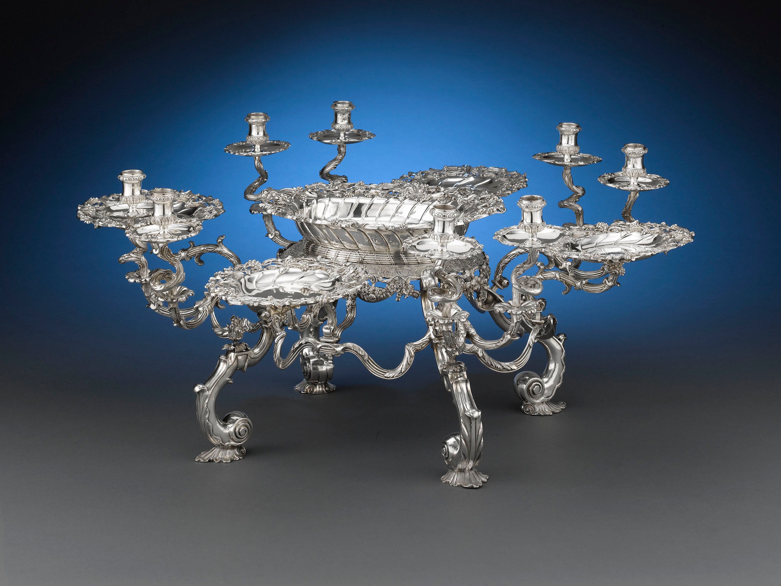 Important George II Silver Epergne
