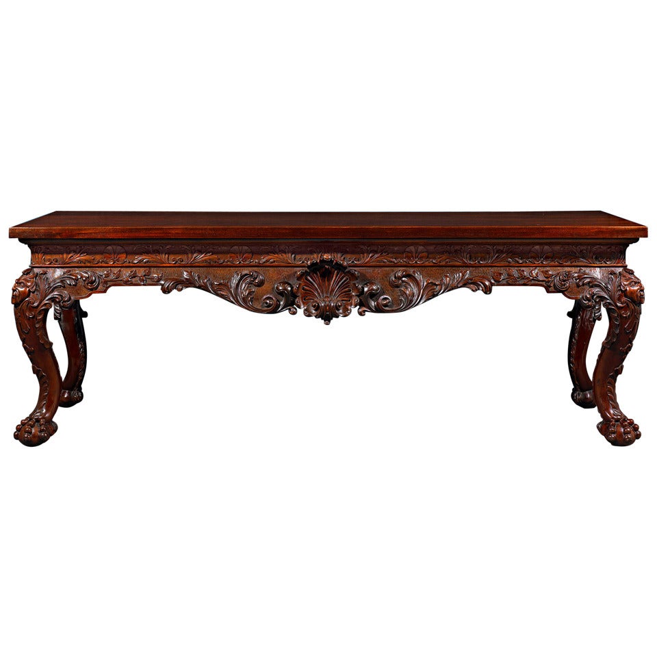 Irish Mahogany Side Wake Table