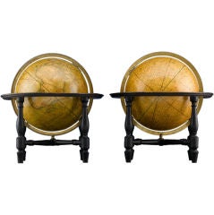 12" Table Globes by J. & W. Cary Globes