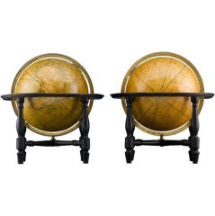 Antique 12" Table Globes by J. & W. Cary Globes