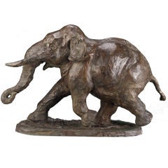 Elephant Bronze by Godefroy