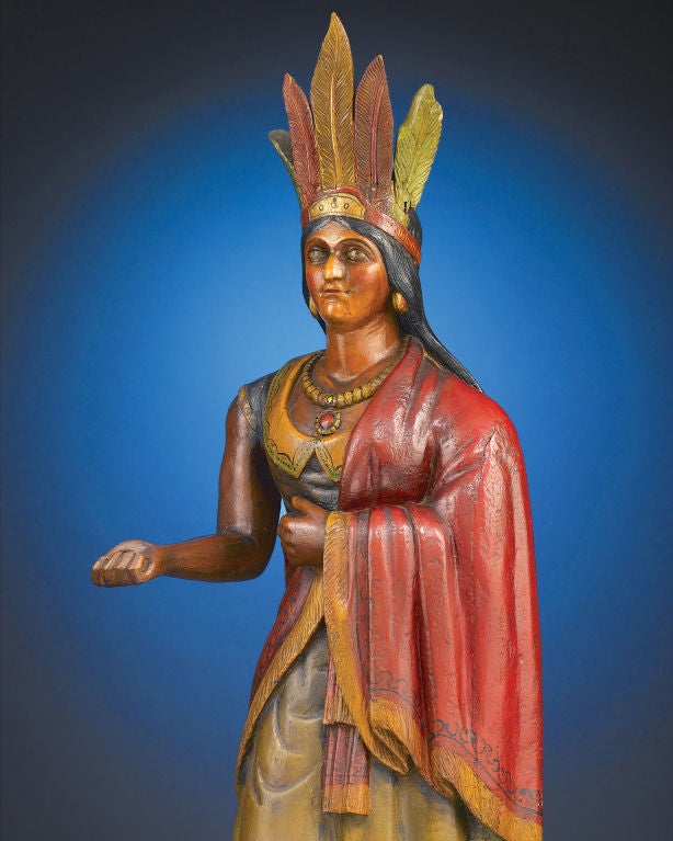 wooden cigar store indian for sale