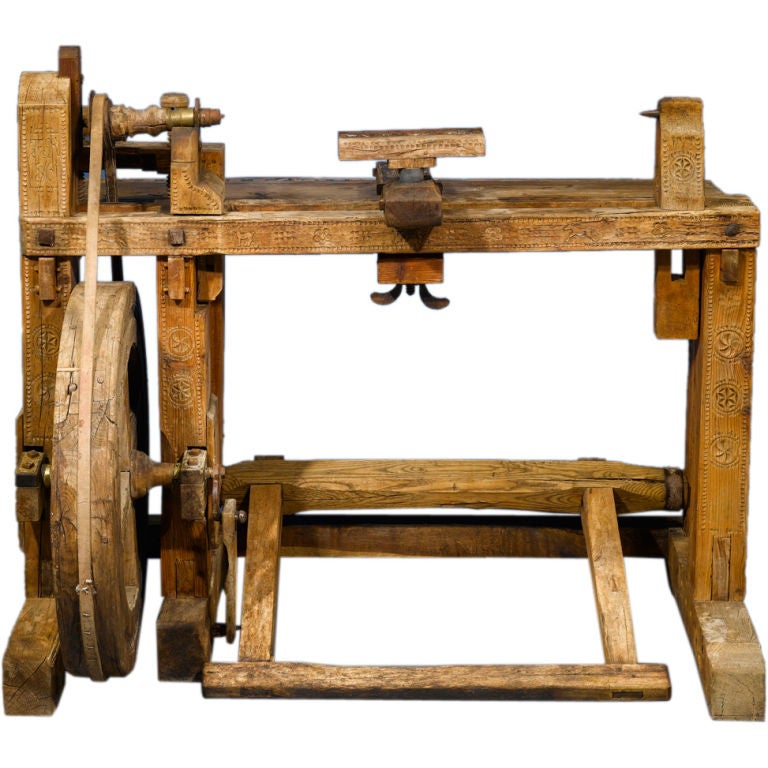 Antique Woodworker's Lathe