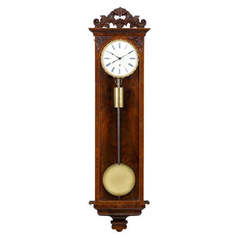 Biedermeier Thirty-Day Regulator Clock