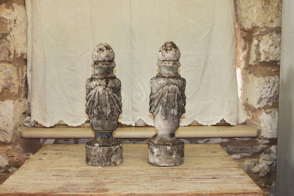 Stone Finials (Pair)