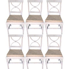 Set of 6 Early Gustavian Dining Chairs