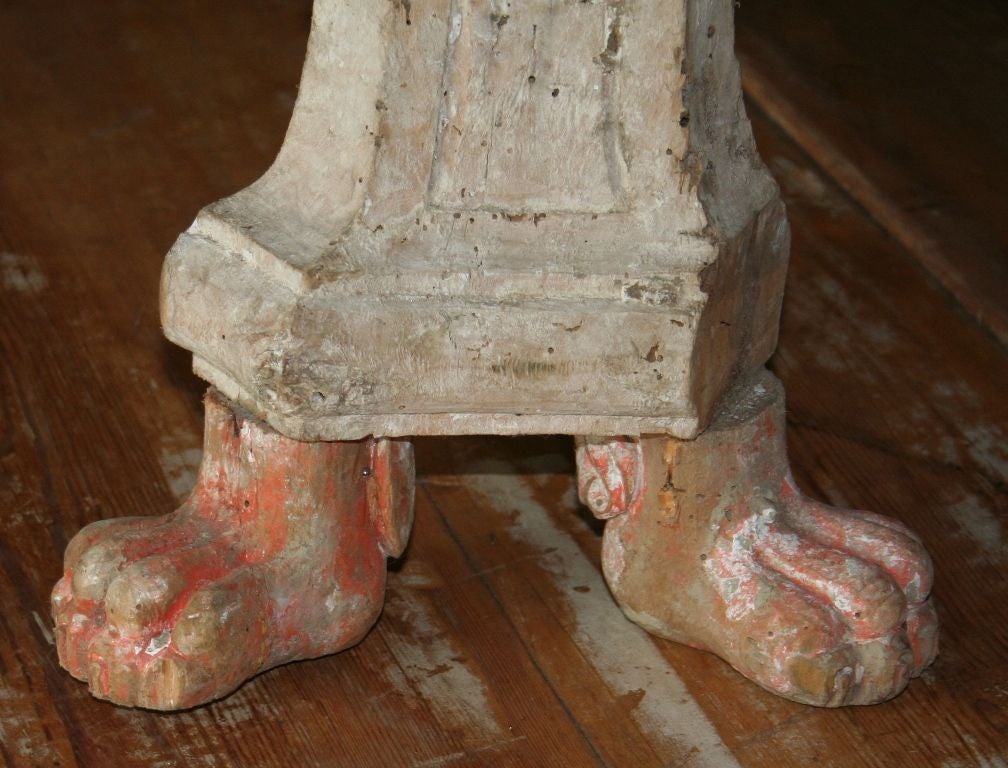 17th C. Italian Claw Foot Candle Holder