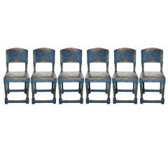 Set of 6 Swedish Country Chairs