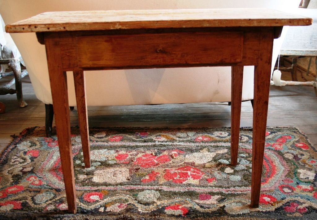 Swedish Country Table with a Drawer