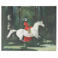 Vintage "Woodland Canter" by Doris Clare Zinkeisen.