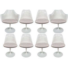A set of eight Tulip Dining Chairs, designed by Eero Saarinen for Knoll
