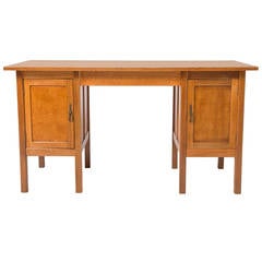 Vintage Gordon Russell Arts and Crafts oak desk, England circa 1930