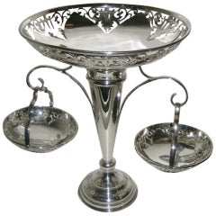 Silver Plated Basket Epergne