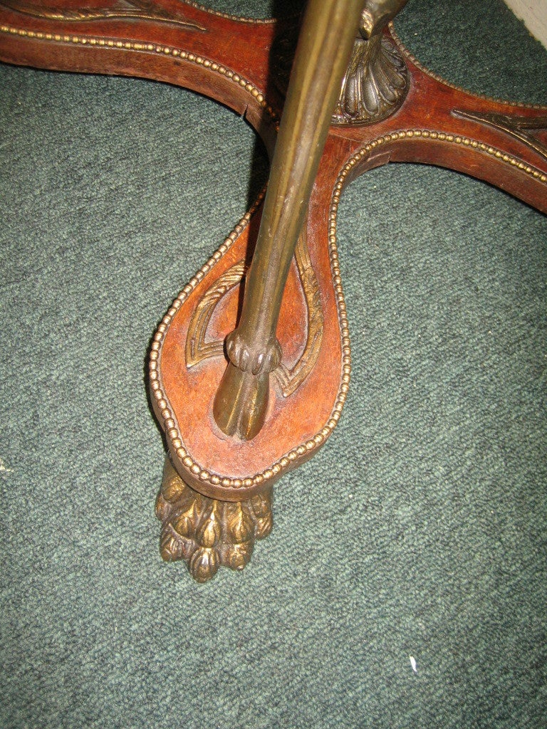 Pair Of Rare French Style Mahogany And Bronze Small Vitrines