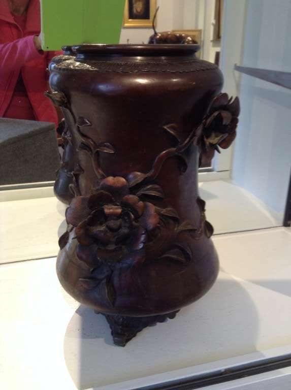 19th Century Japanese Bronze 19th Cent. Vase For Sale