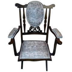 Antique English Campaign Folding Chair