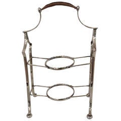 English Silver Plated Two Tier Cake/Plate Stand