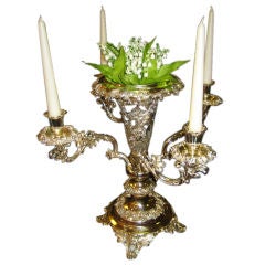 Antique ENGLISH SILVER PLATED EPERGNE