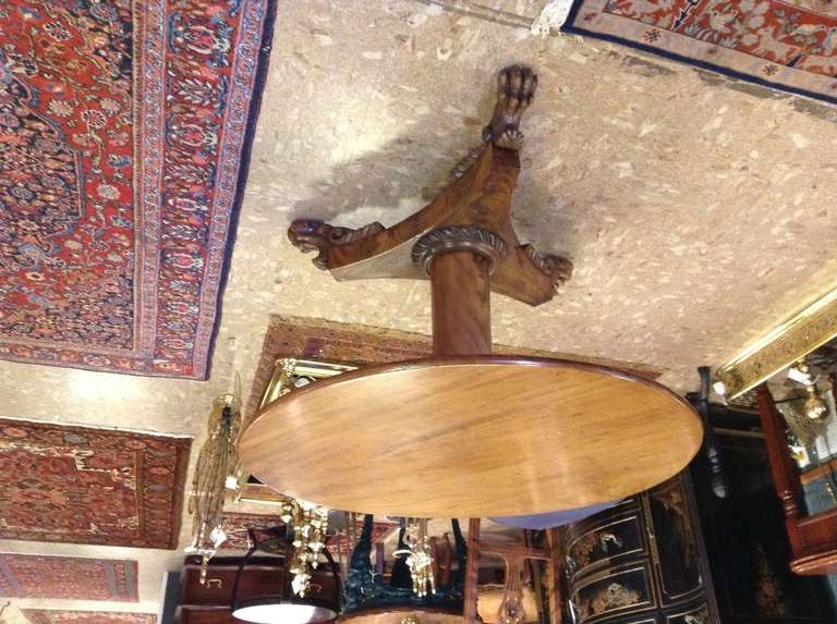 19th Cent Mahogany Tilt Top Table