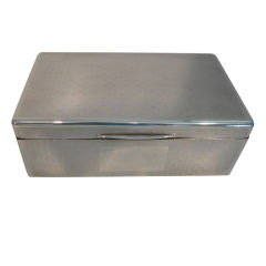 English Solid Silver Box