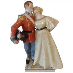 Antique Royal Copenhagen Double Figurine