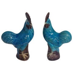 Pair of Chinese Cockrels