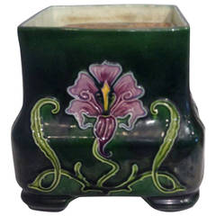 Majolica Art Nouveau Austrian Jardinere