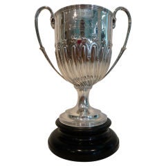 English Victorian Solid Silver Golf Trophy