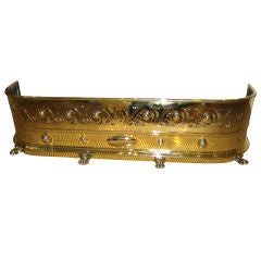 HEAVY SOLID BRASS FIRE FENDER - SIGNED