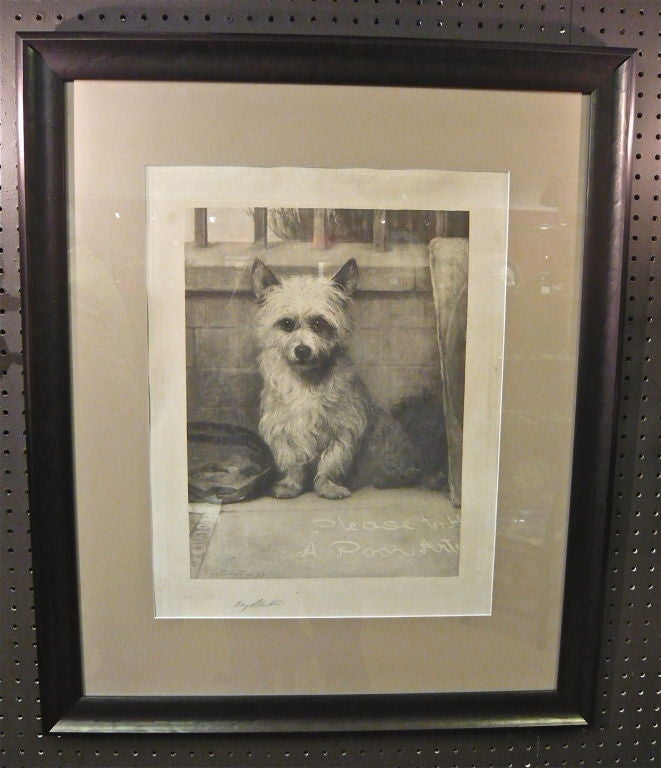 Signed Terrier Print by Scottish Artist Charles Kay Robertson 6