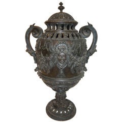 Large French Bronze Urn