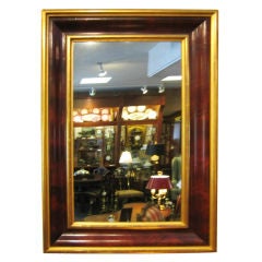 Ogee Empire Flame Mahogany And Gilt Mirror