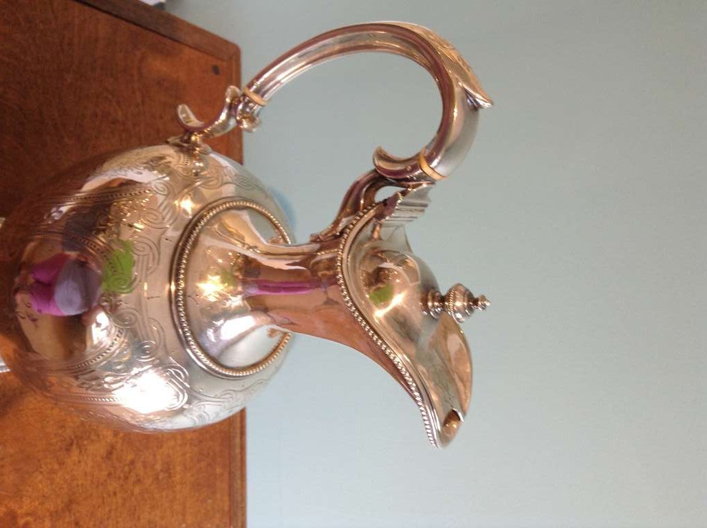 English Silver Plated Ewer /Claret Jug In Good Condition In Middleburg, VA
