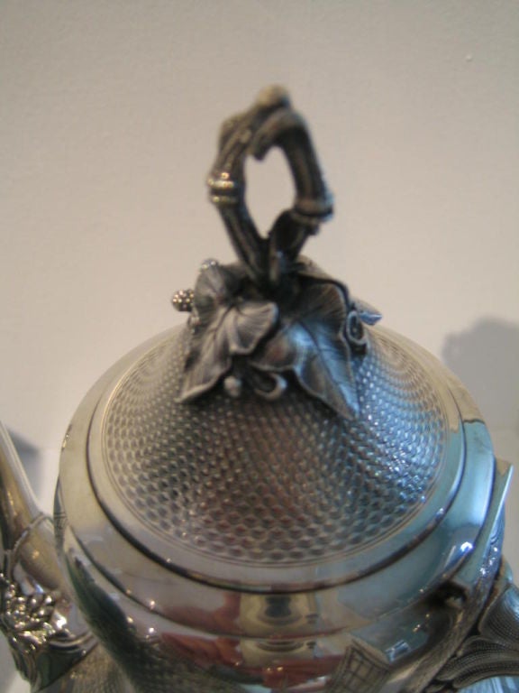 Neo Classical Silver Coffee Pot In Good Condition For Sale In Middleburg, VA