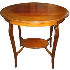 Edwardian Oval English Mahogany Occasional Table